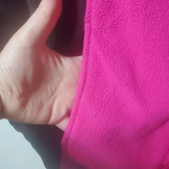 ZeroXposur Girls Pink Reversible Full Zip Plaid Fleece Jacket Size Large - Picture 4 of 10